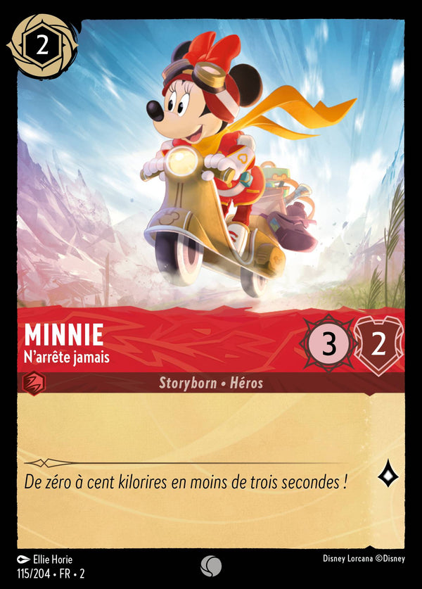 Minnie - N'arrête jamais — Carte Disney Lorcana 115 L'Ascension des Floodborn
