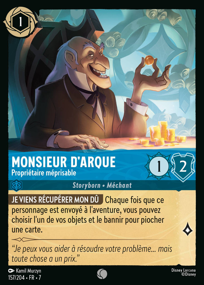 157/204 - Monsieur D'Arque - Propriétaire méprisable
