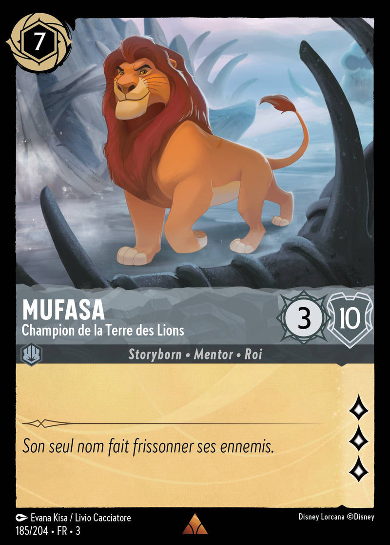 185/204 - Mufasa - Champion de la Terre des Lions