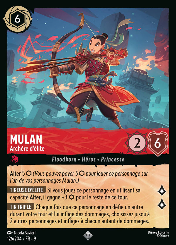 Mulan - Archère d'élite — Carte Disney Lorcana 126 Fabuleux
