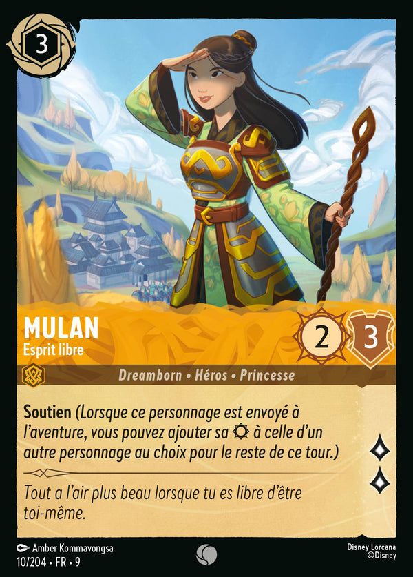 Mulan - Esprit libre — Carte Disney Lorcana 10 Fabuleux