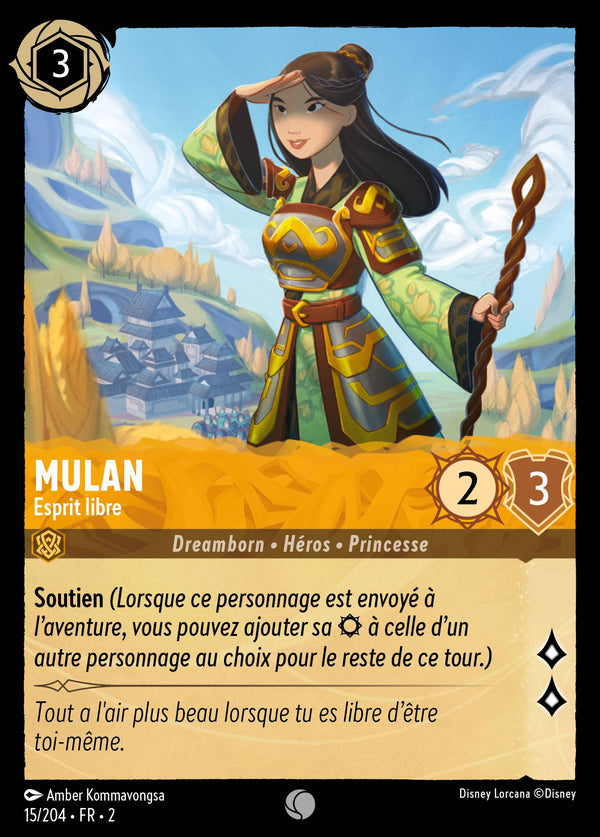 Mulan - Esprit libre — Carte Disney Lorcana 15 L'Ascension des Floodborn