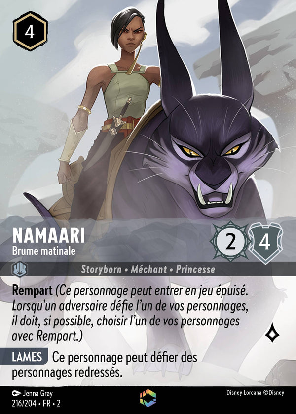 Namaari - Brume matinale — Carte Disney Lorcana 216 L'Ascension des Floodborn