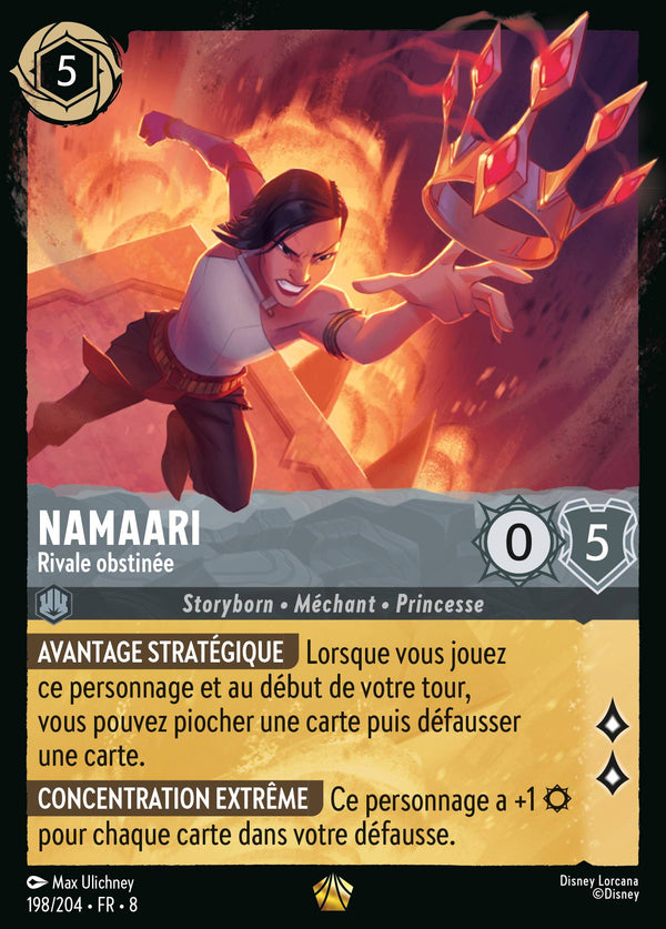 Namaari - Rivale obstinée — Carte Disney Lorcana 198 Le Règne de Jafar
