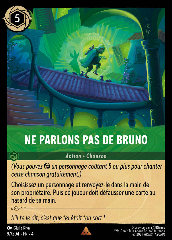 Ne parlons pas de Bruno — Carte Disney Lorcana 97 Le Retour d'Ursula