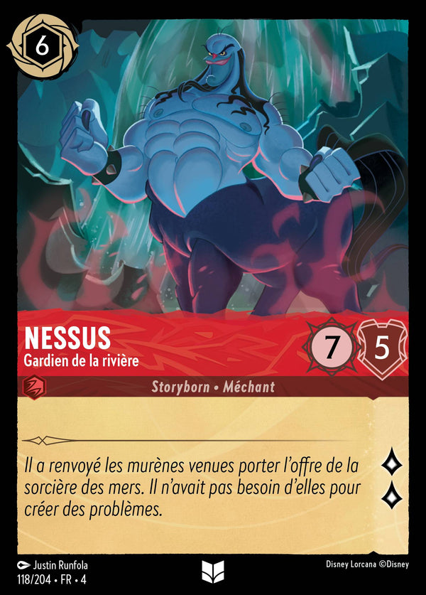 Nessus - Gardien de la rivière — Carte Disney Lorcana 118 Le Retour d'Ursula