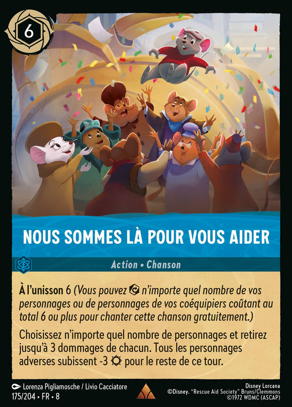 Nous sommes là pour vous aider — Carte Disney Lorcana 175 Le Règne de Jafar