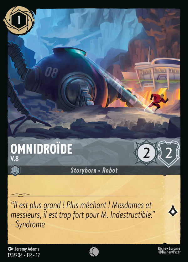 Omnidroïde - V.8 — Carte Disney Lorcana 173 Contrées Inconnues