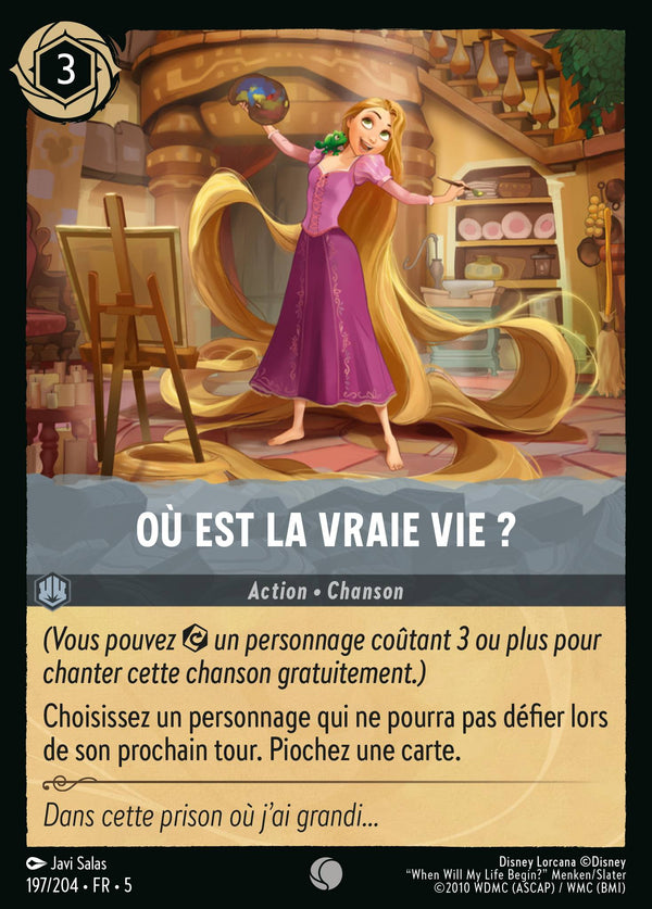 Où est la vraie vie ? — Carte Disney Lorcana 197 Ciel Scintillant