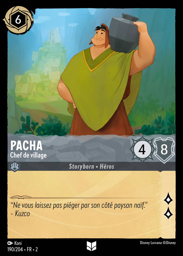 Pacha - Chef de village — Carte Disney Lorcana 190 L'Ascension des Floodborn