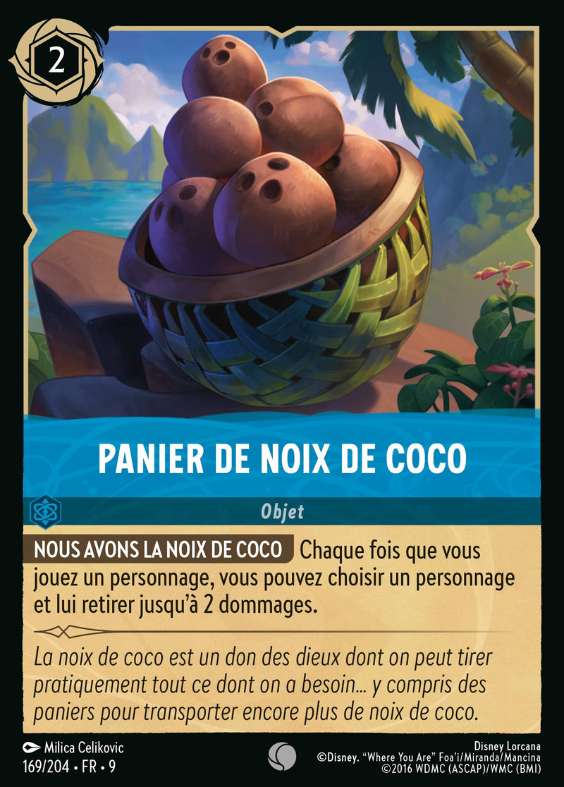 169/204 - Panier de Noix de Coco