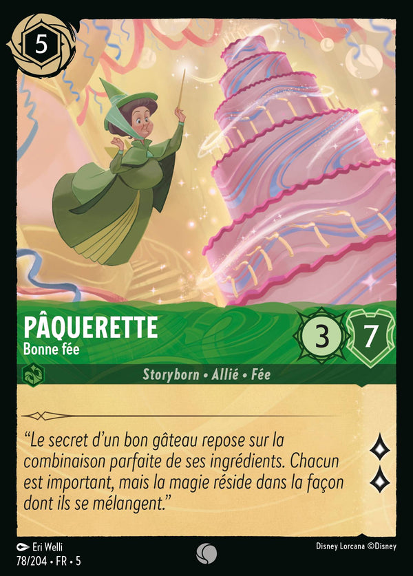 Pâquerette - Bonne fée — Carte Disney Lorcana 78 Ciel Scintillant