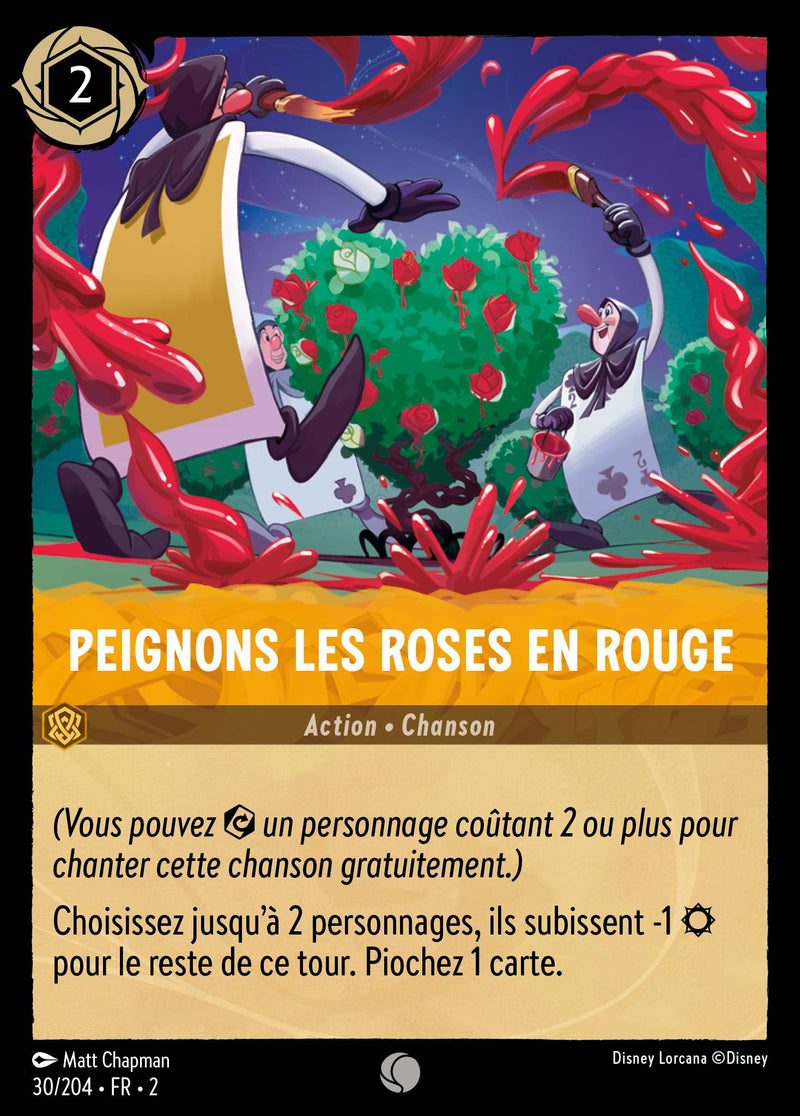 030/204 - Peignons les roses en rouge