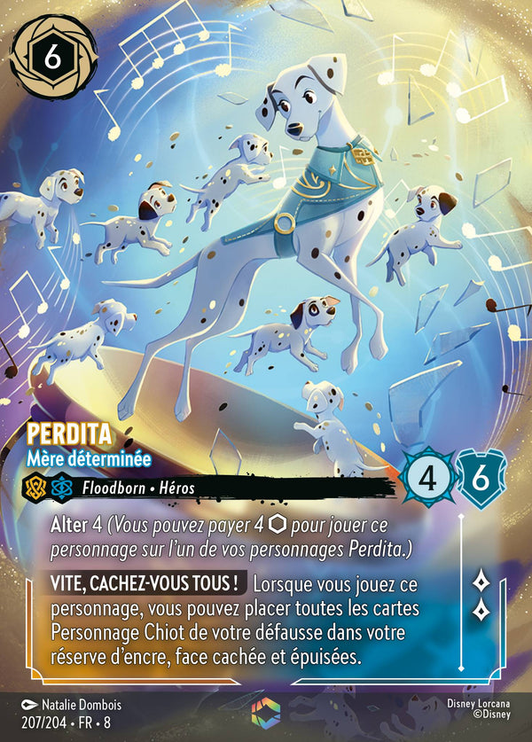 Perdita - Mère déterminée — Carte Disney Lorcana 207 Le Règne de Jafar