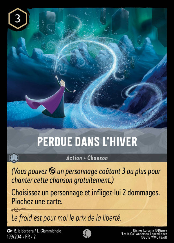 Perdue dans l'hiver — Carte Disney Lorcana 199 L'Ascension des Floodborn