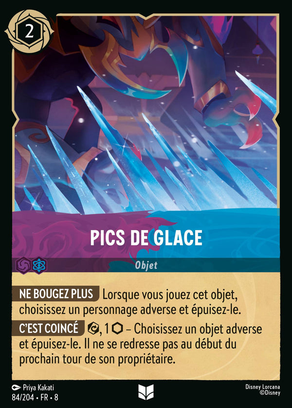 Pics de glace — Carte Disney Lorcana 84 Le Règne de Jafar