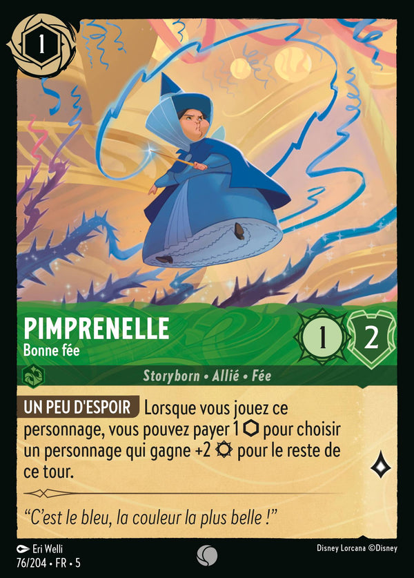 Pimprenelle - Bonne fée — Carte Disney Lorcana 76 Ciel Scintillant