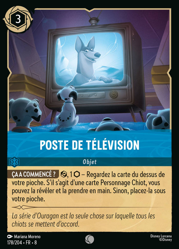 Poste de télévision — Carte Disney Lorcana 178 Le Règne de Jafar