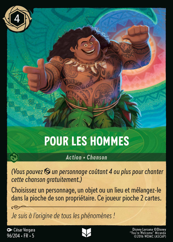 Pour les hommes — Carte Disney Lorcana 96 Ciel Scintillant
