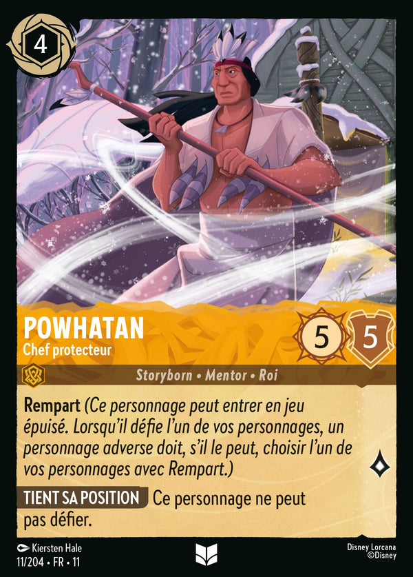 Powhatan - Chef protecteur — Carte Disney Lorcana 11 Givresort