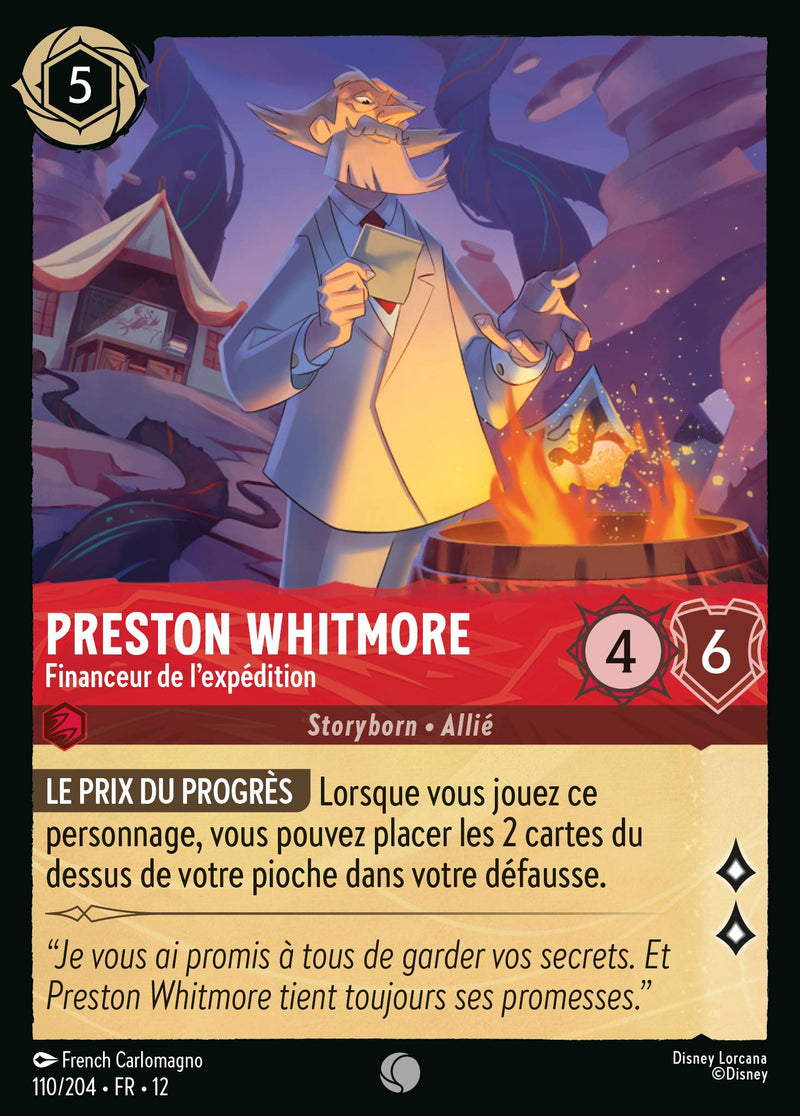 110/204 - Preston Whitmore - Financeur de l'expédition
