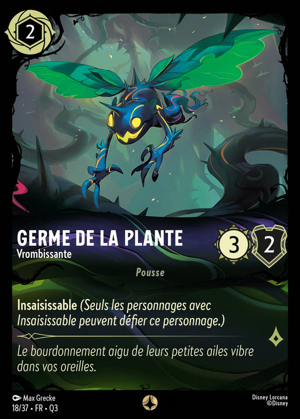 Germe de la Plante - Vrombissante — Carte Disney Lorcana 18/37 Quête des Illumineurs: Équipe Miel à la Rescousse