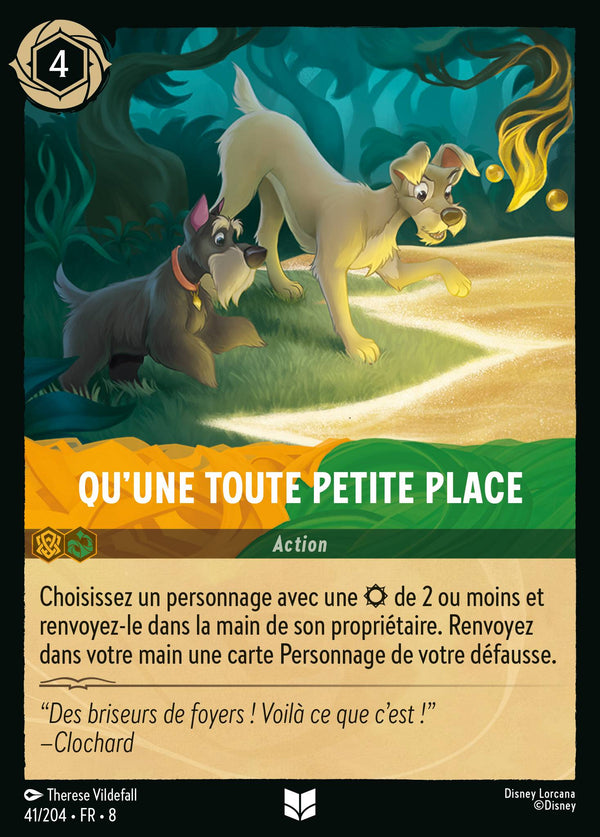 Qu'une toute petite place — Carte Disney Lorcana 41 Le Règne de Jafar