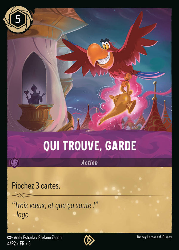 Qui trouve, garde — Carte Disney Lorcana 4 Ciel Scintillant