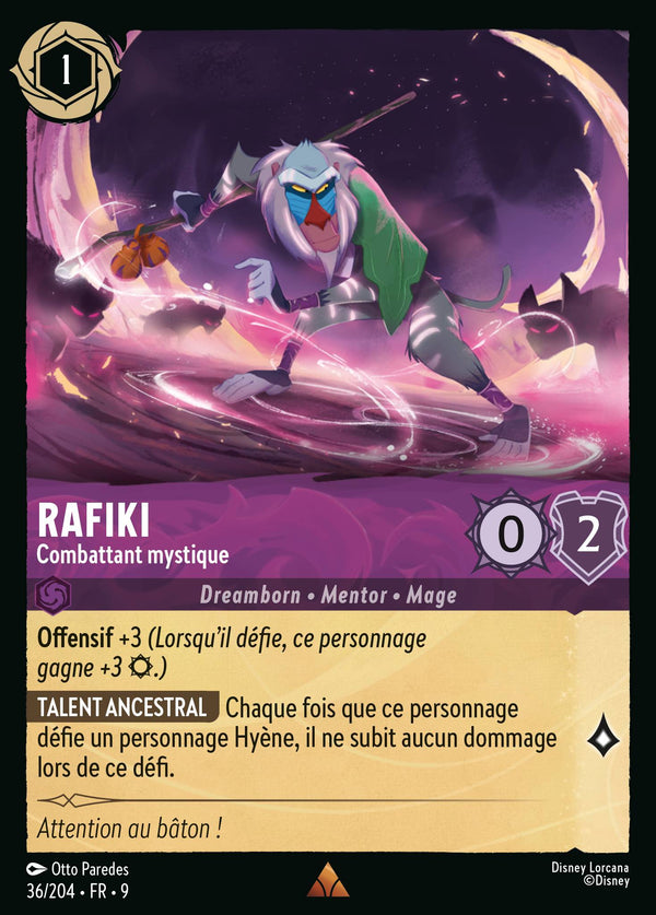 Rafiki - Combattant mystique — Carte Disney Lorcana 36 Fabuleux