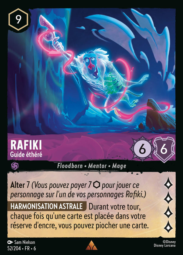 Rafiki - Guide éthéré — Carte Disney Lorcana 52 La Mer Azurite