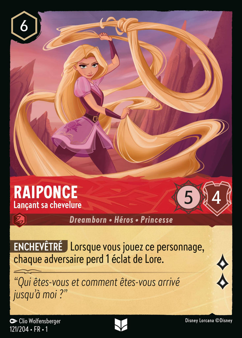 121/204 - Raiponce - Lançant sa chevelure