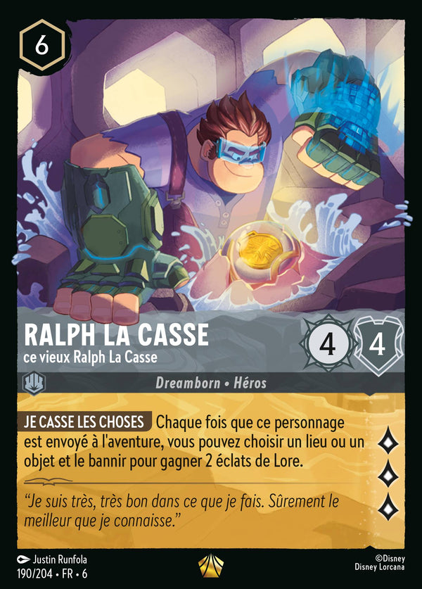 Ralph la Casse - ce vieux Ralph La Casse — Carte Disney Lorcana 190 La Mer Azurite