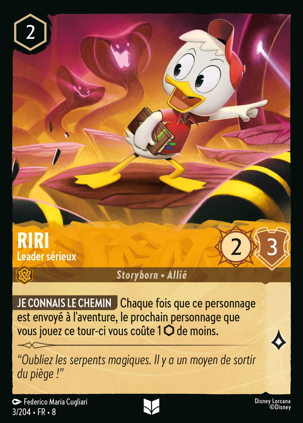 Riri - Leader sérieux — Carte Disney Lorcana 3 Le Règne de Jafar