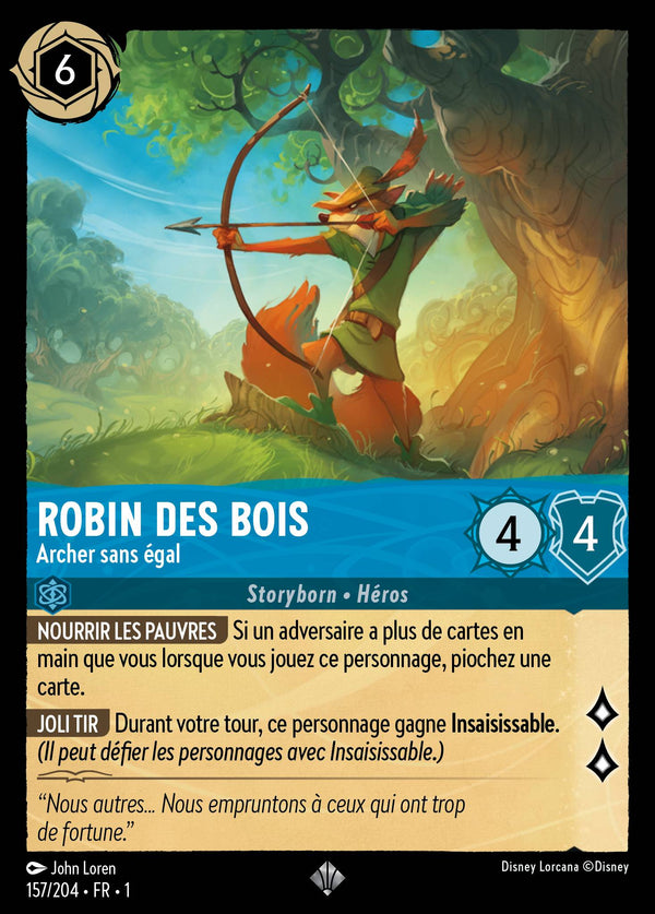 Robin des Bois - Archer sans égal — Carte Disney Lorcana 157 Premier Chapitre