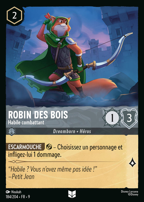 Robin des Bois - Habile combattant — Carte Disney Lorcana 184 Fabuleux