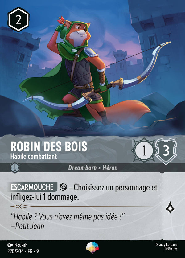 Robin des Bois - Habile combattant — Carte Disney Lorcana 220 Fabuleux