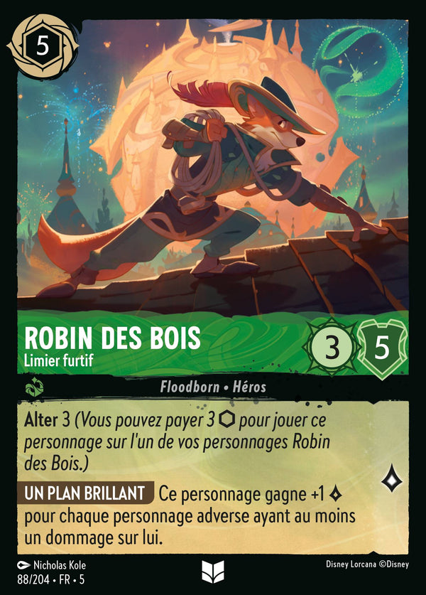 Robin des Bois - Limier furtif — Carte Disney Lorcana 88 Ciel Scintillant
