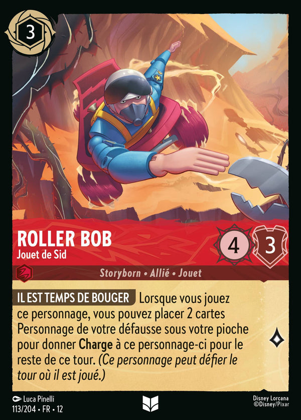 Roller Bob - Jouet de Sid — Carte Disney Lorcana 113 Contrées Inconnues