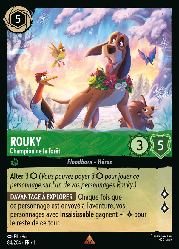 Rouky - Champion de la forêt — Carte Disney Lorcana 84 Givresort