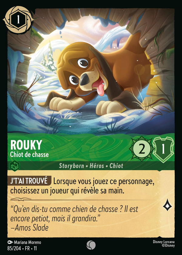Rouky - Chiot de chasse — Carte Disney Lorcana 85 Givresort