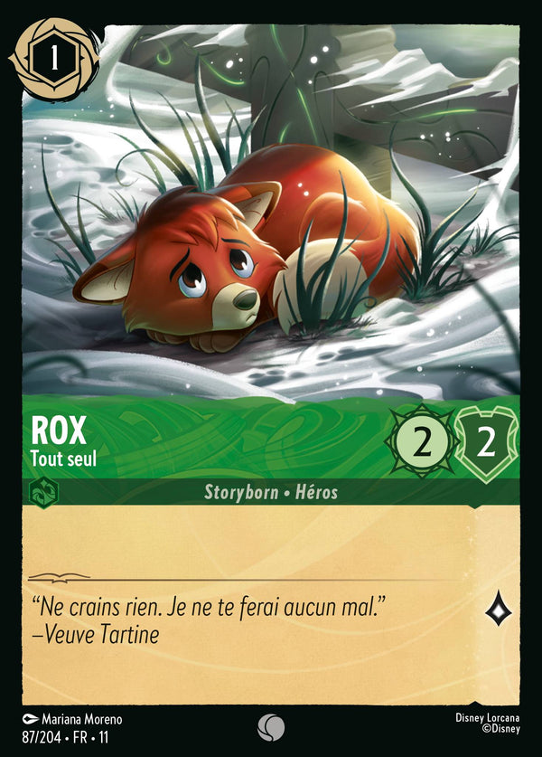 Rox - Tout seul — Carte Disney Lorcana 87 Givresort