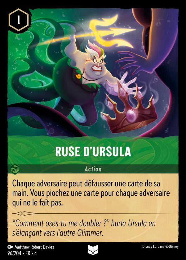 Ruse d'Ursula — Carte Disney Lorcana 96 Le Retour d'Ursula