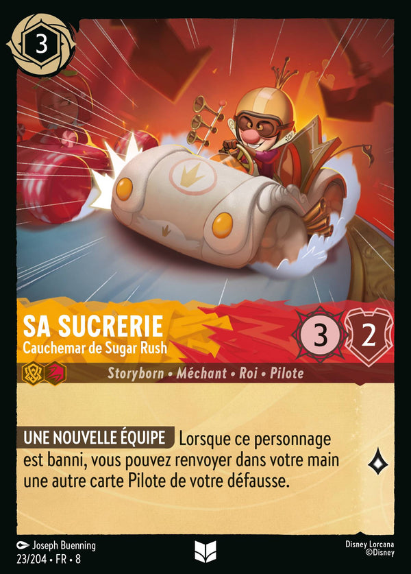 Sa Sucrerie - Cauchemar de Sugar Rush — Carte Disney Lorcana 23 Le Règne de Jafar