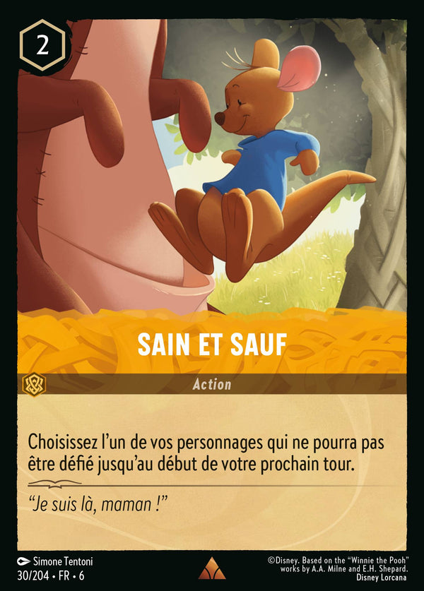 Sain et sauf — Carte Disney Lorcana 30 La Mer Azurite