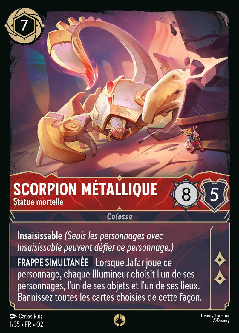 001/035 - Scorpion métallique - Statue mortelle