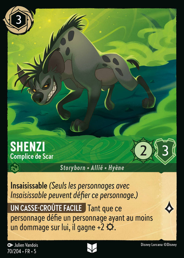 Shenzi - Complice de Scar — Carte Disney Lorcana 70 Ciel Scintillant