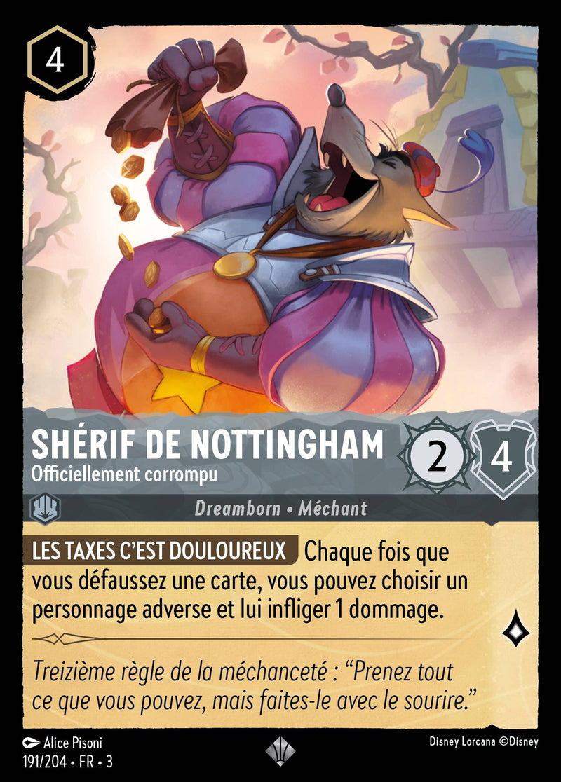 191/204 - Shérif de Nottingham - Officiellement corrompu
