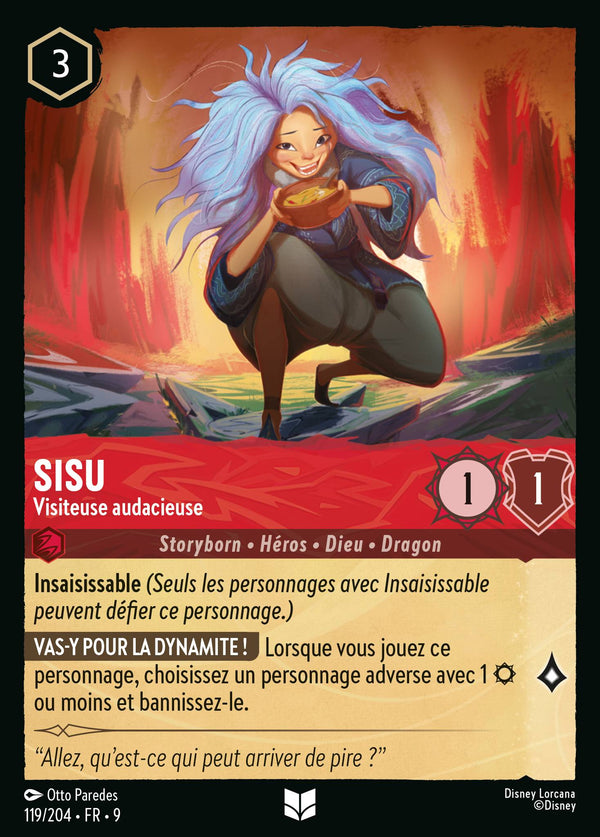 Sisu - Visiteuse audacieuse — Carte Disney Lorcana 119 Fabuleux