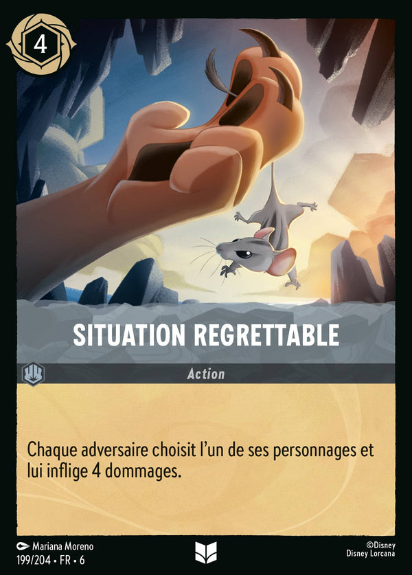Situation regrettable — Carte Disney Lorcana 199 La Mer Azurite