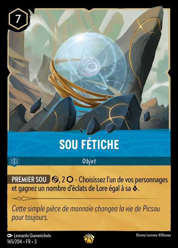 Sou fétiche — Carte Disney Lorcana 165 Les Terres d'Encres